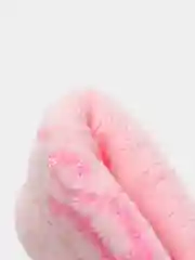 Розовый мочалка с запряженными оленями