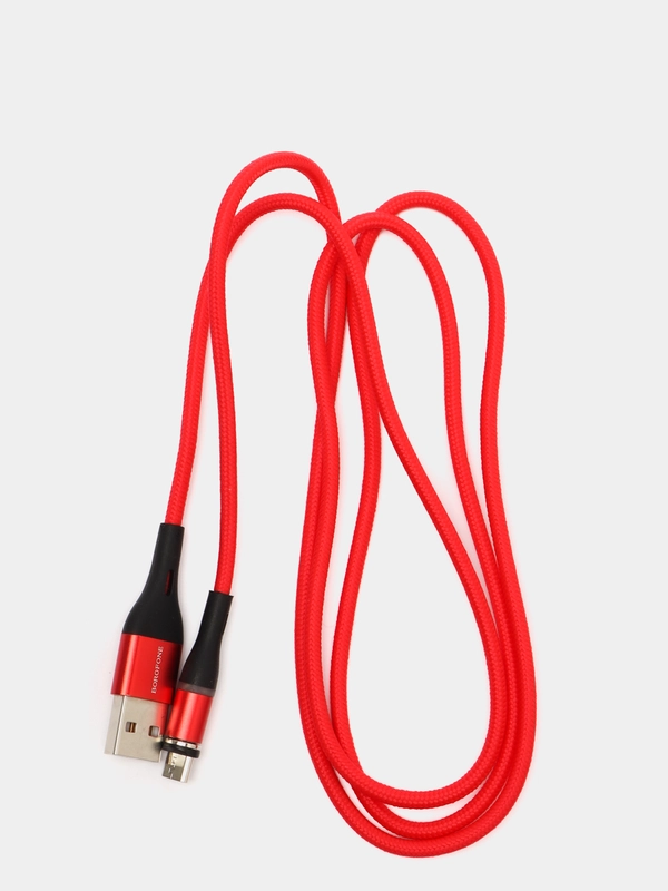 Кабель магнитный Borofone BU16 (1.2м,Type-C/MicroUSB/LIghtning) для Android и Apple iPhone