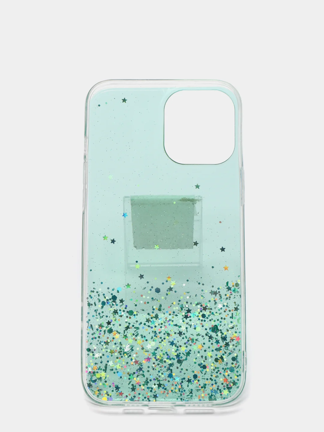 Зеленый чехол на Айфон (iPhone) 11 XR 6 / 6s / 7 / 8 / Se / X / Xs 12 13 Pro Max, прозрачный