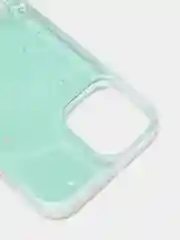 Зеленый чехол на Айфон (iPhone) 11 XR 6 / 6s / 7 / 8 / Se / X / Xs 12 13 Pro Max, прозрачный