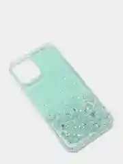 Зеленый чехол на Айфон (iPhone) 11 XR 6 / 6s / 7 / 8 / Se / X / Xs 12 13 Pro Max, прозрачный