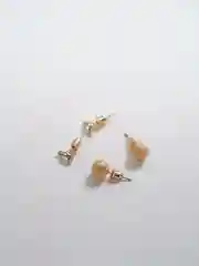 Золотой серьги женские, 3 пары