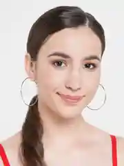 Серый металлик серьги