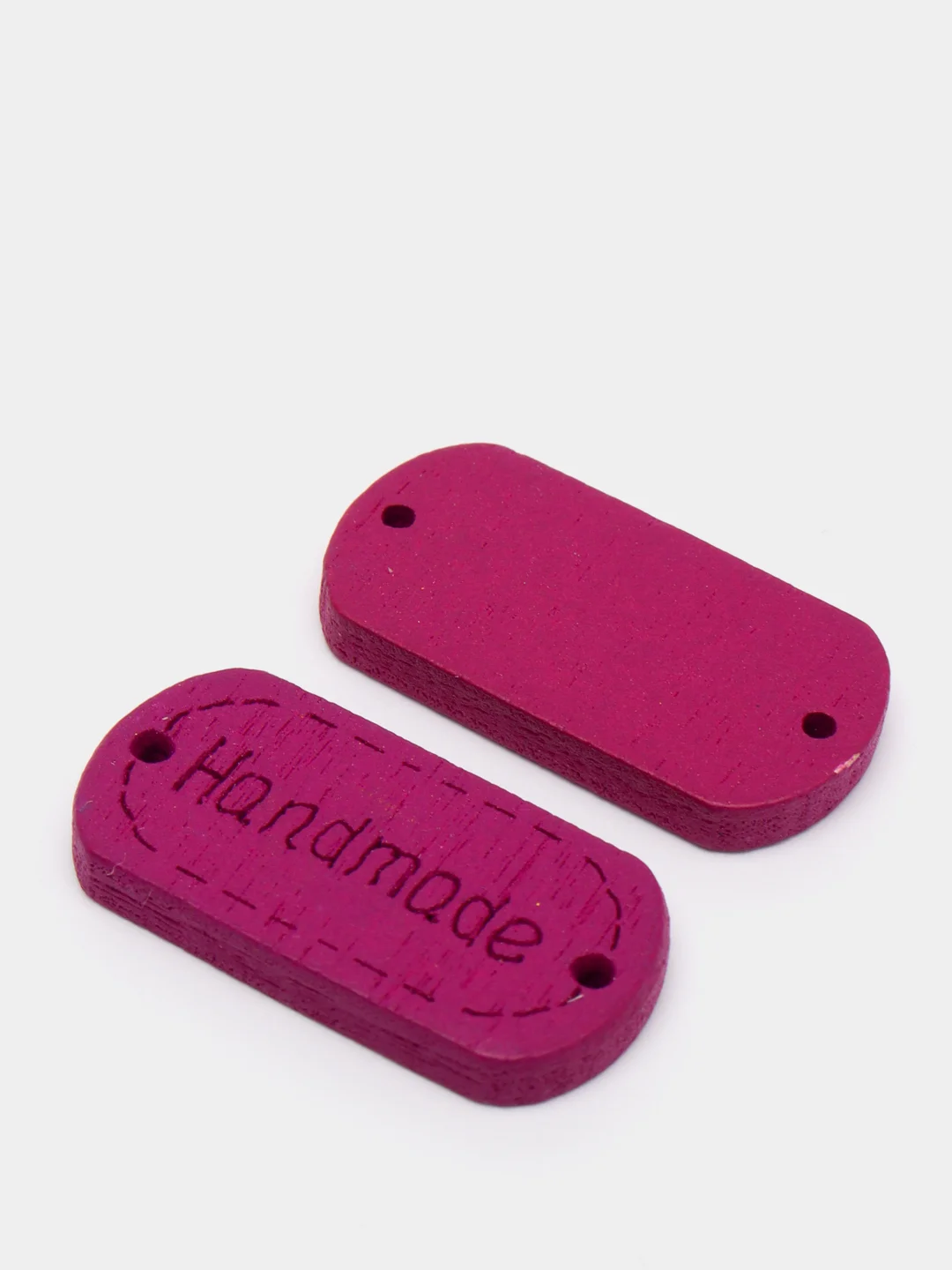 Фиолетовый бирки "Hand made", 10штук