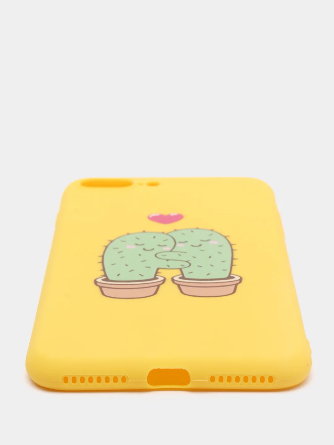 Желтый чехол с кактусом для iPhone  7+, 8+, XS Max