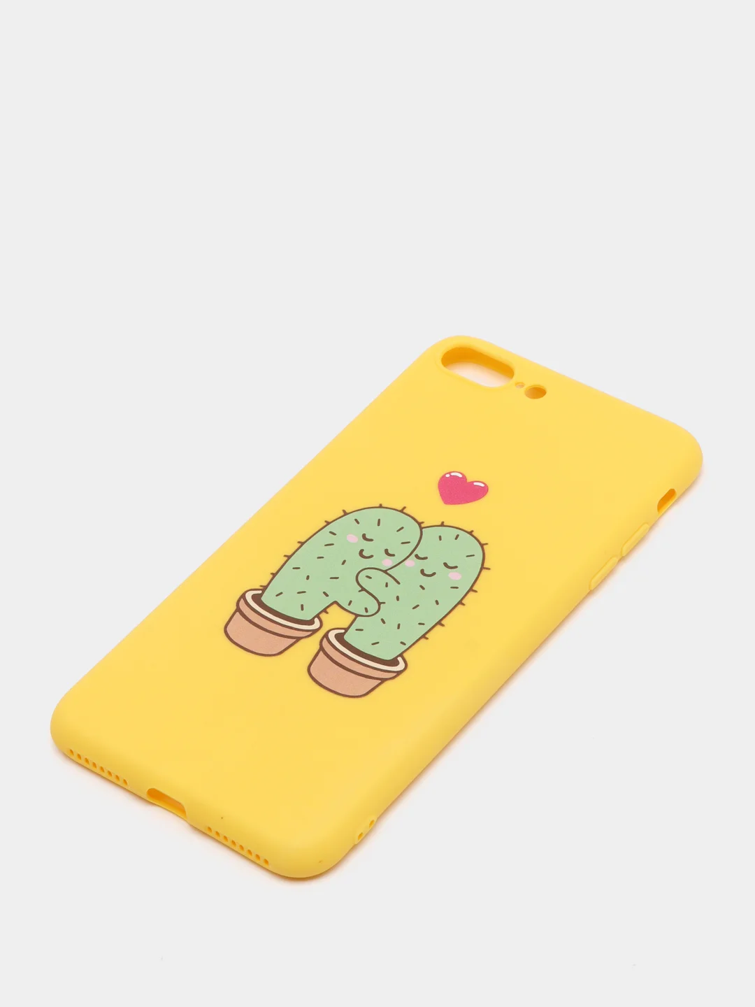Желтый чехол с кактусом для iPhone  7+, 8+, XS Max