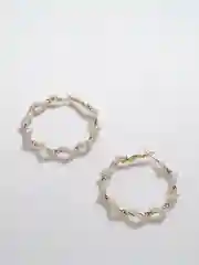 Молочный серьги женские
