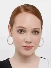Молочный серьги женские