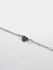 Серебряный браслет с сердечком