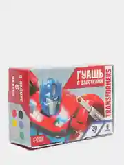 Гуашь 5 цветов + 1 цвет с блёстками по 20 мл Transformers