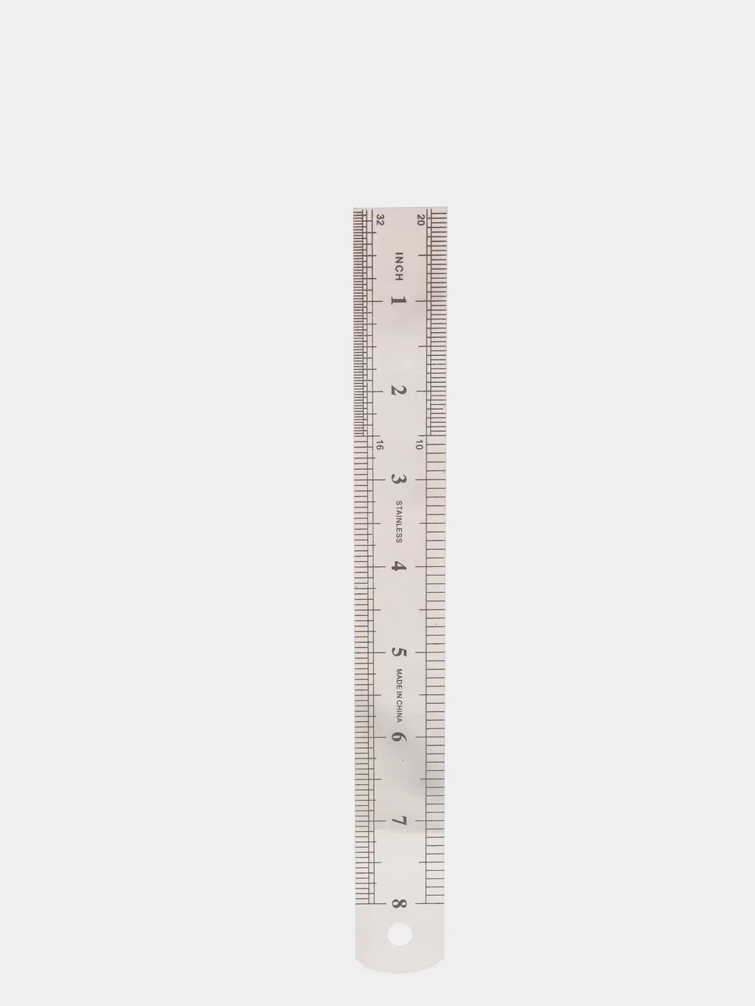 Линейка стальная, 20 см, толщина 0,3 мм (540576)
