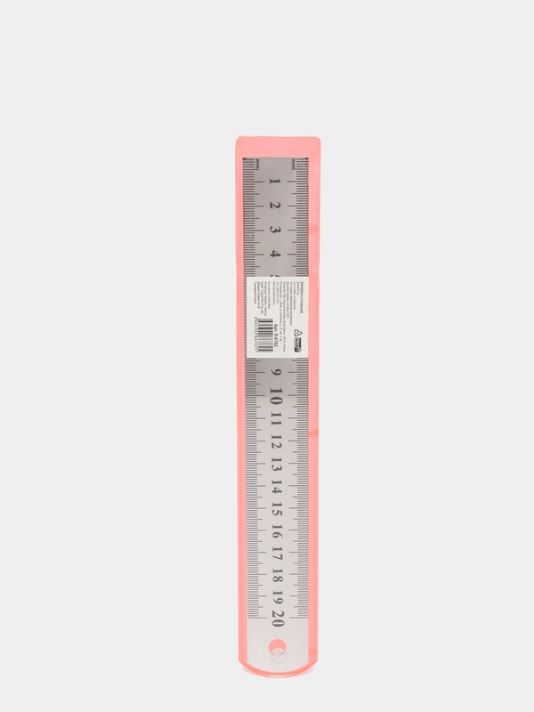 Линейка стальная, 20 см, толщина 0,3 мм (540576)