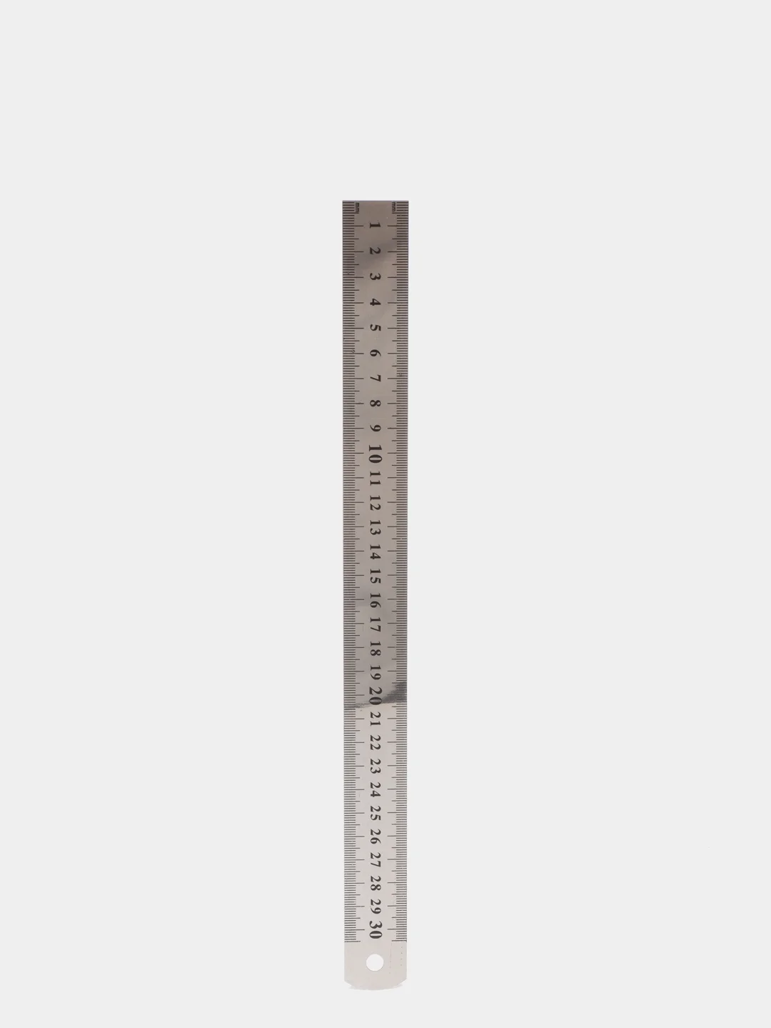 Линейка стальная, 30 см, толщина 0,3 мм, в пвх чехле (1935504)