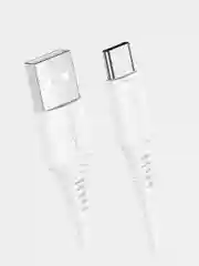 Белый кабель Type-C 3.0A, Lightning 2.4A, Micro USB 2.4A, быстрая зарядка 1 м Borofone BX47, 1 м