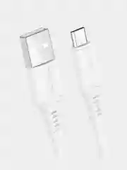Белый кабель Type-C 3.0A, Lightning 2.4A, Micro USB 2.4A, быстрая зарядка 1 м Borofone BX47, 1 м