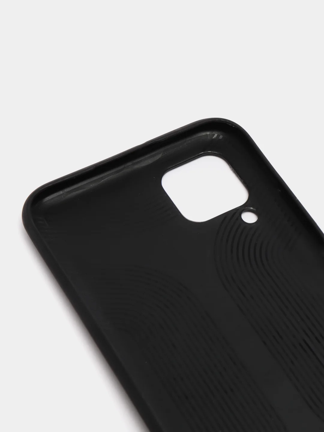 Черный чехол Huawei P40 Lite (Хуавей П40 Лайт) силиконовый, имитация змеиной кожи
