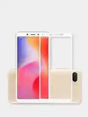 Белый защитное стекло 9D Xiaomi Redmi 6 / 6A, Сяоми Редми 6 / 6А