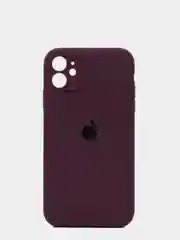 Багровый чехол Silicone Case для iPhone 13 /11/12/12 ProMax с защитой камеры с бархатной подкладкой