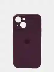 Багровый чехол Silicone Case для iPhone 13 /11/12/12 ProMax с защитой камеры с бархатной подкладкой