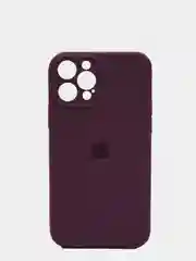 Багровый чехол Silicone Case для iPhone 13 /11/12/12 ProMax с защитой камеры с бархатной подкладкой