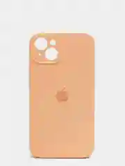 Кремовый чехол Silicone Case для iPhone 13 /11/12/12 ProMax с защитой камеры с бархатной подкладкой