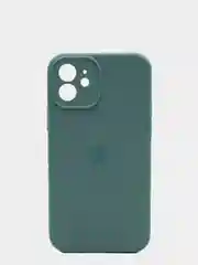 Тёмно-бирюзовый чехол Silicone Case для iPhone 13 /11/12/12 ProMax с защитой камеры с бархатной подкладкой