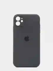 Тёмно-серый чехол Silicone Case для iPhone 13 /11/12/12 ProMax с защитой камеры с бархатной подкладкой