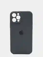 Тёмно-серый чехол Silicone Case для iPhone 13 /11/12/12 ProMax с защитой камеры с бархатной подкладкой