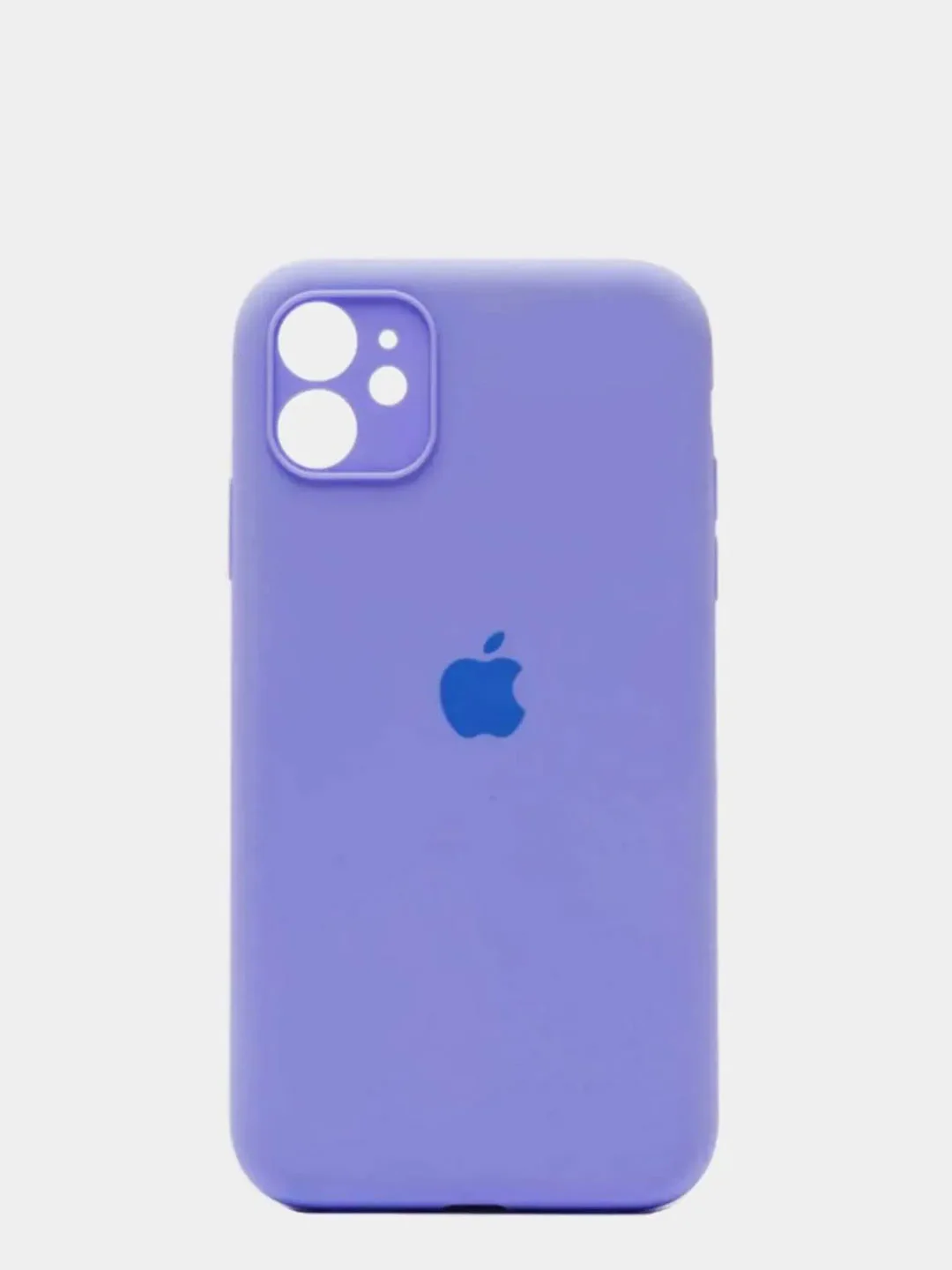 Лавандовый чехол Silicone Case для iPhone 13 /11/12/12 ProMax с защитой камеры с бархатной подкладкой
