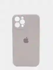 Бежевый меланж чехол Silicone Case для iPhone 13 /11/12/12 ProMax с защитой камеры с бархатной подкладкой
