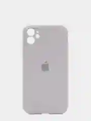 Бежевый меланж чехол Silicone Case для iPhone 13 /11/12/12 ProMax с защитой камеры с бархатной подкладкой