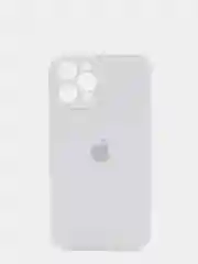Белый чехол Silicone Case для iPhone 13 /11/12/12 ProMax с защитой камеры с бархатной подкладкой
