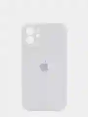 Белый чехол Silicone Case для iPhone 13 /11/12/12 ProMax с защитой камеры с бархатной подкладкой