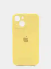 Желтый чехол Silicone Case для iPhone 13 /11/12/12 ProMax с защитой камеры с бархатной подкладкой