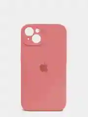 Кораллово-розовый чехол Silicone Case для iPhone 13 /11/12/12 ProMax с защитой камеры с бархатной подкладкой