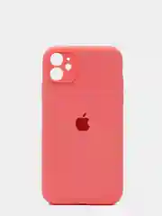 Кораллово-розовый чехол Silicone Case для iPhone 13 /11/12/12 ProMax с защитой камеры с бархатной подкладкой