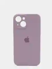 Аметистовый чехол Silicone Case для iPhone 13 /11/12/12 ProMax с защитой камеры с бархатной подкладкой