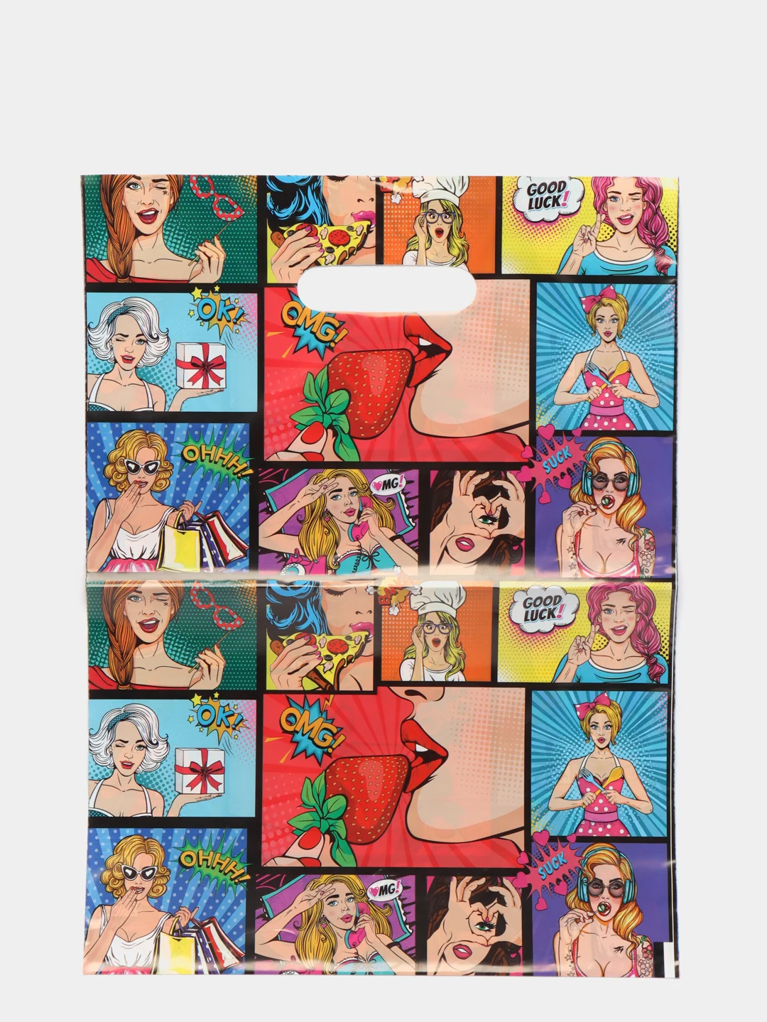 Пакет подарочный с принтом "POP ART", 30х40 см, 50 мкм
