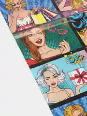 Пакет подарочный с принтом "POP ART", 30х40 см, 50 мкм