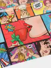 Пакет подарочный с принтом "POP ART", 30х40 см, 50 мкм