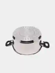 Серебряный кастрюля со стеклянной крышкой Tefal, для индукционной плиты, 24 см, 5 л