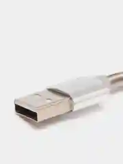 Кабель micro-USB (Android) MoXoM CC-13, серебристый, металл. оплётка, 1м
