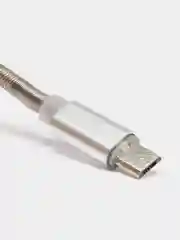 Кабель micro-USB (Android) MoXoM CC-13, серебристый, металл. оплётка, 1м