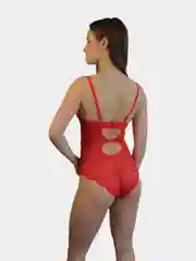 Красный женское кружевное боди