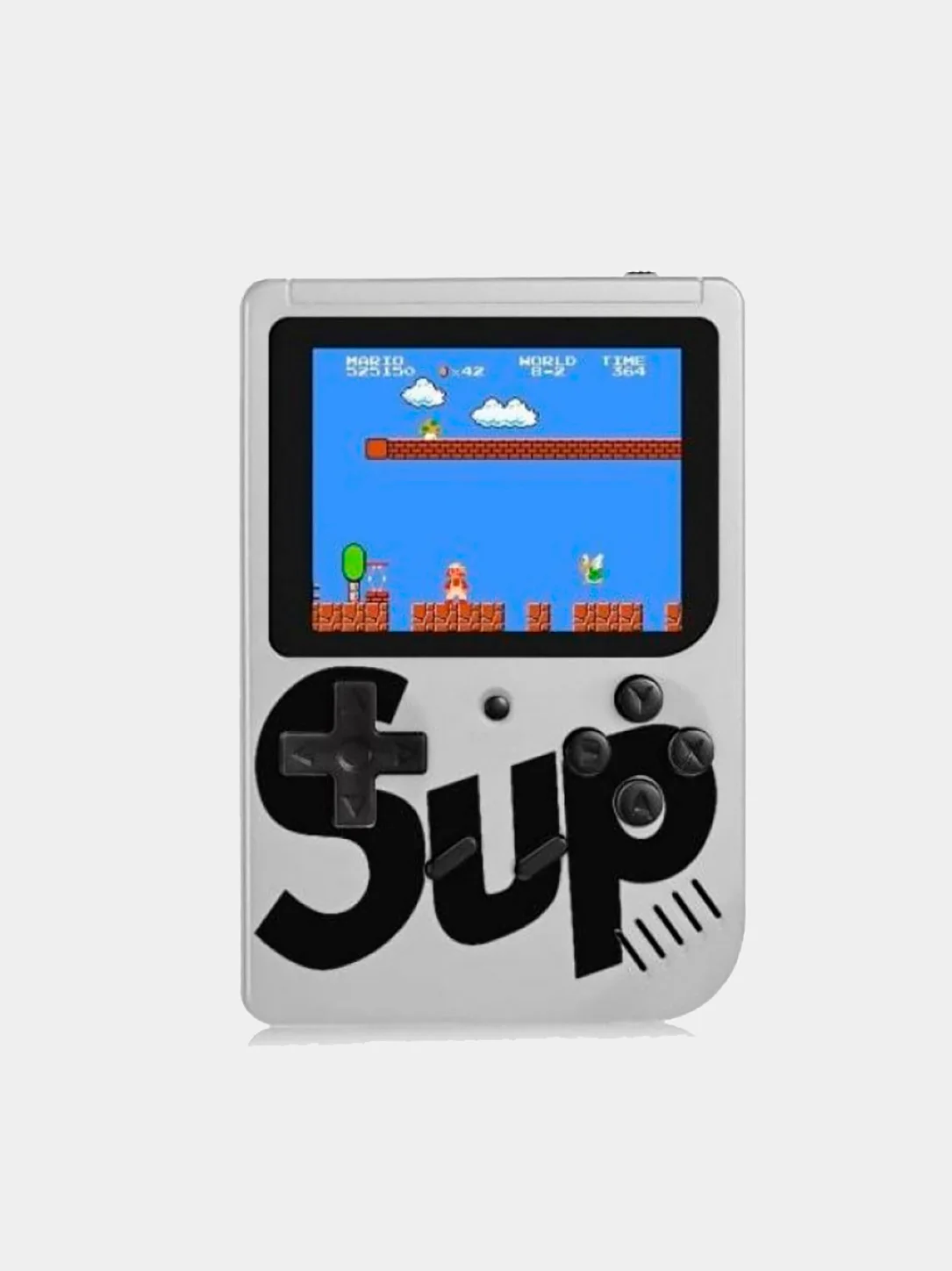 Белый приставка игровая портативная с джойстиком Game Box 400 в 1
