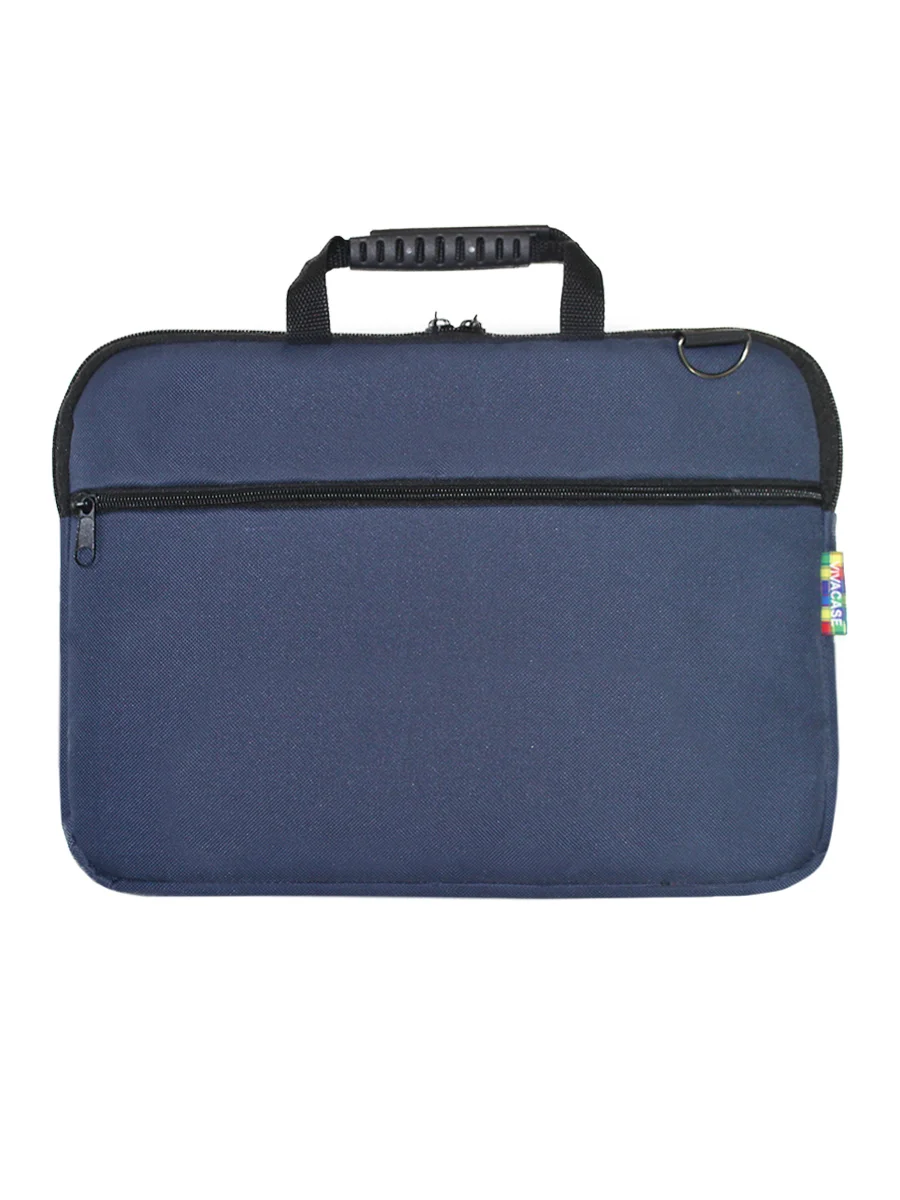 Сумка для ноутбука VIVACASE Business Slim 14", оксфорд, темно-синий, VCN-CBSL14-darkblue