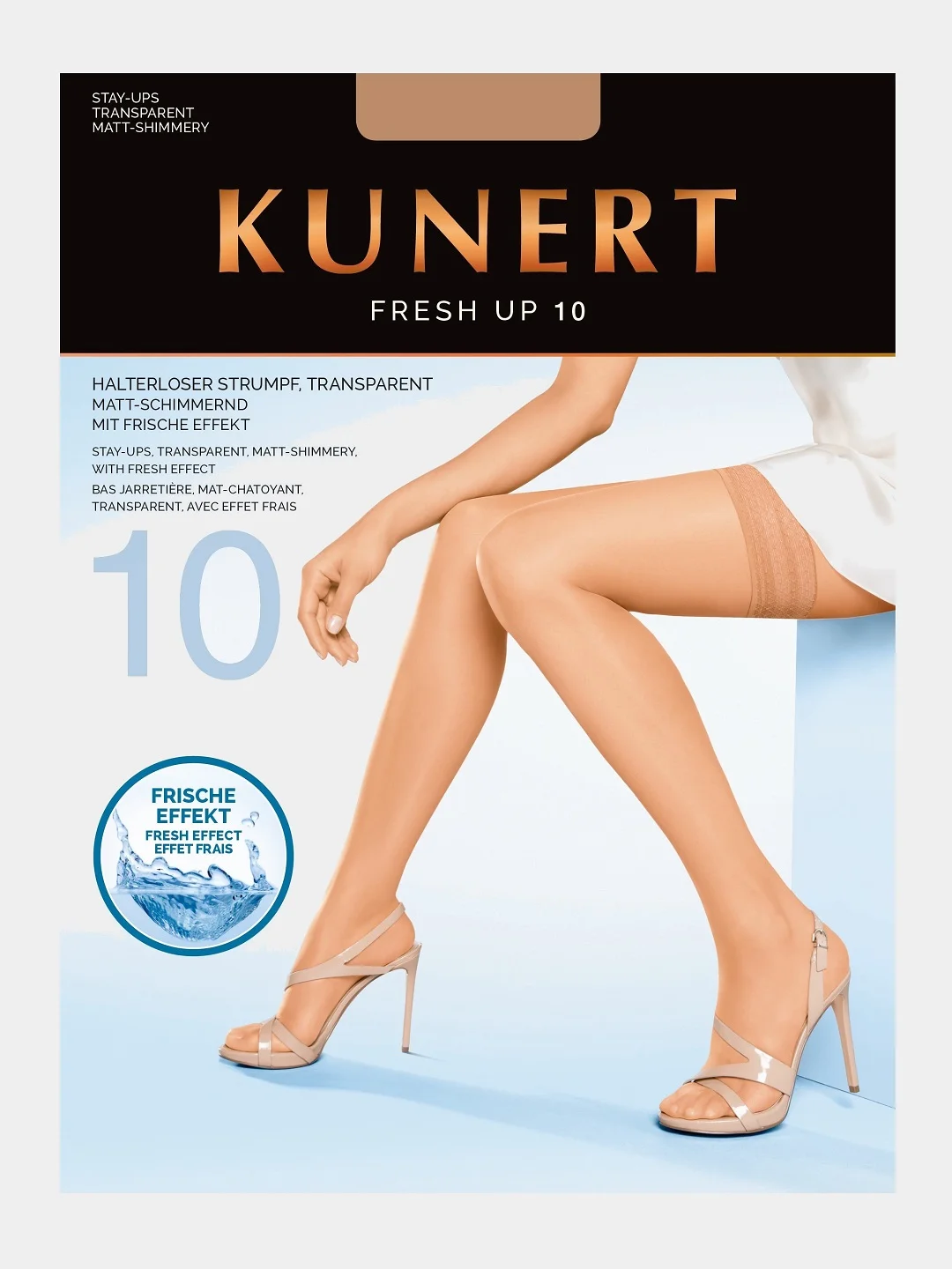 Чулки KUNERT Fresh Up 10 ден с климоторегулирующией функцией