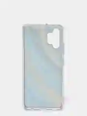 Лазурный чехол Samsung Galaxy A32, Самсунг Галакси А32 4G силиконовый с мраморным рисунком
