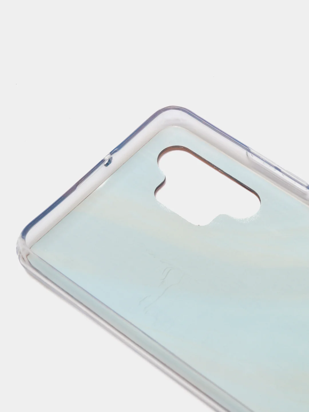 Лазурный чехол Samsung Galaxy A32, Самсунг Галакси А32 4G силиконовый с мраморным рисунком