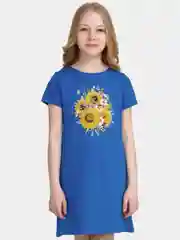 Индиго домашнее платье для девочки